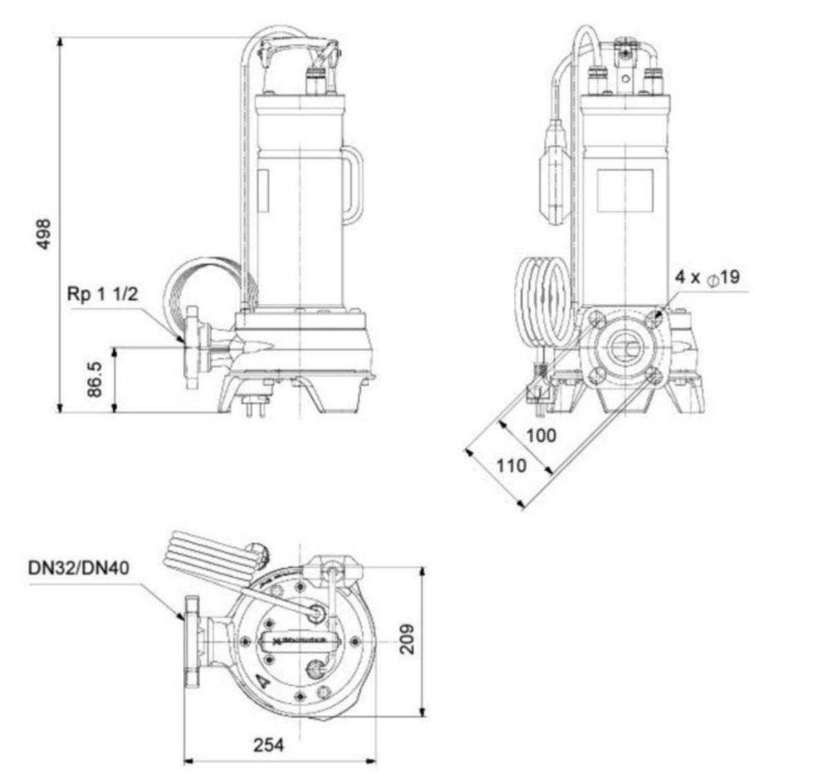 Jätevesipumppu Grundfos UNILIFT APG.40.10.A1 1X230V [4836183]