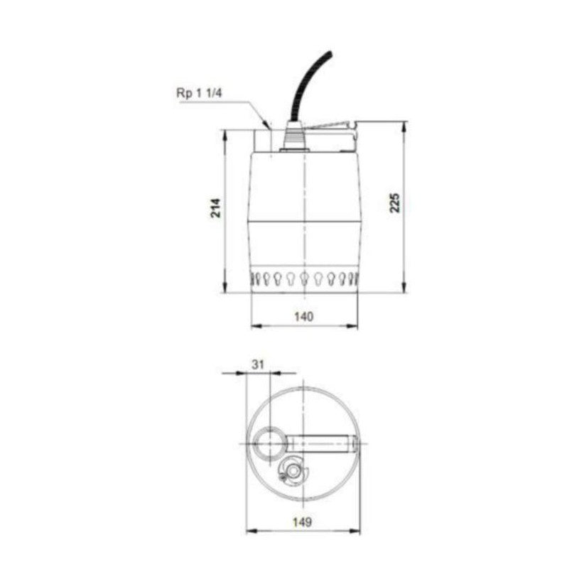Uppopumppu Grundfos Kp 150-M Rst 4822501