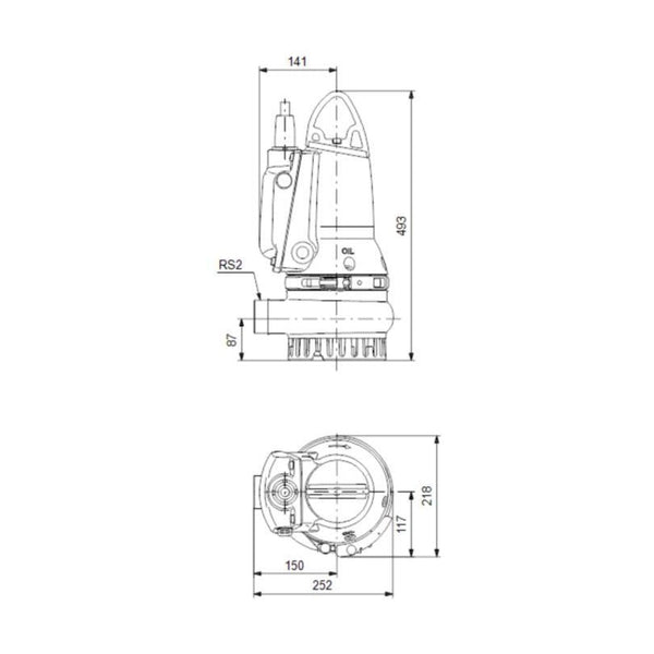 Tyhjennyspumppu Dp10.50.15.E.2.50B [4822615] |