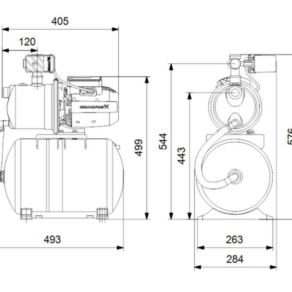 Vesiautomaatti Grundfos Jp Pt [4732539]