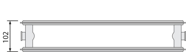 Lämmityspatteri Purmo Hygiene H20 500X2000 [5445924]
