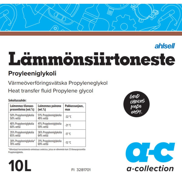 Lämmönsiirtoneste a-collection P-glykoli 10L 100% [3281701]