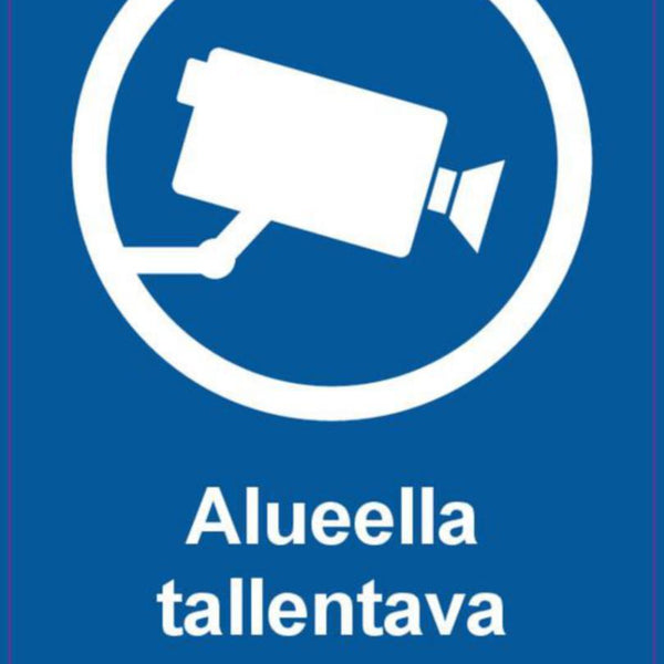 Merkintätarra Malkit Tallent Kameravalvonta 200X300 [6471159] |