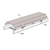 Kaapelitien kansi meka ks tikashylly tikash. hst SK-200 L=1500 [1430362]
