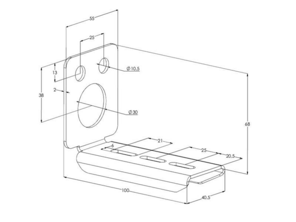 Päätykiinnike meka mek hst pk [1430583]
