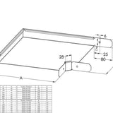 Kulmakappale meka rs levyhylly RS90-40-400 m [1431324]