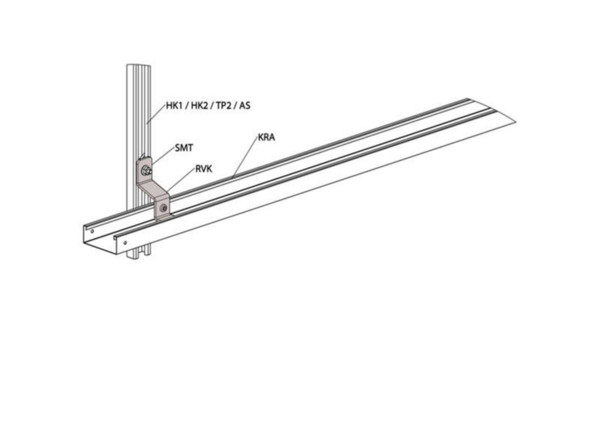Seinäkannake meka rkv levyhylly RVK-100 m [1431541]