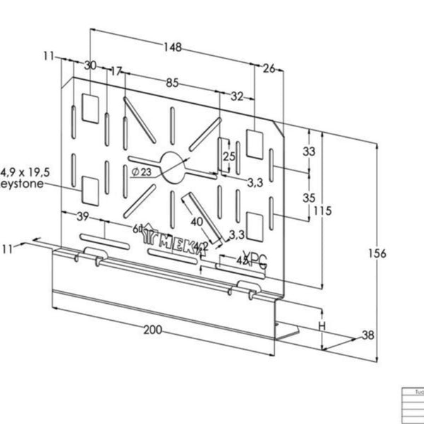 Asennuslevy meka rdp RDP-40 m [1431650]