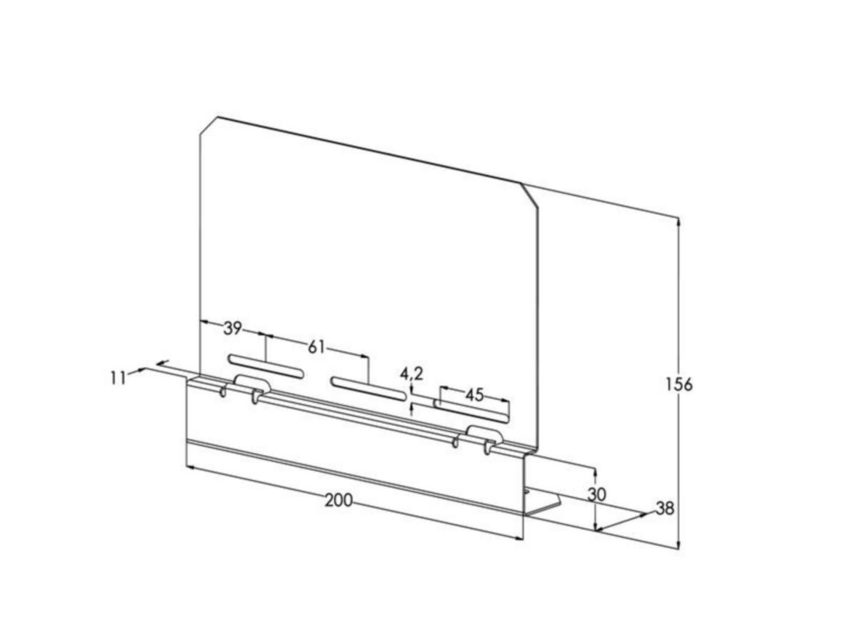 Asennuslevy meka rdp rdp-o m [1431651]