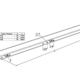 Väliseinä meka levyhylly AP-60 L=2000 pg [1432737]