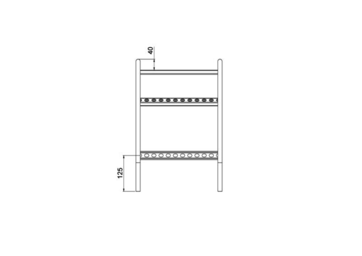 Pystykulma meka ksv/ksvi tikashylly KSVI-150 R=300 hdg [1432961]