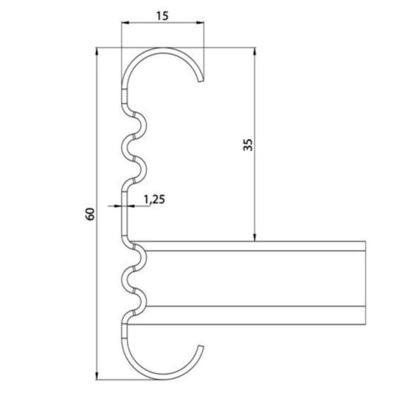 Tikashylly meka KS60 KS60-300 L=6000 pg [1433028]