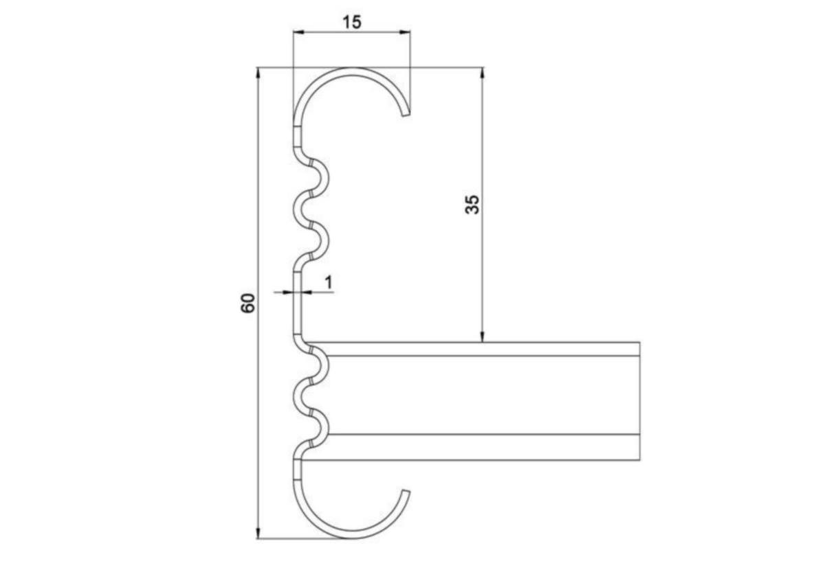 Tikashylly meka KS20 KS20-500 L=3000 xpg [1433075]
