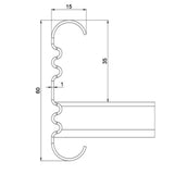 Tikashylly meka KS20 KS20-300 L=6000 xpg [1433078]