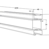 Asennuskisko meka asr-p L=6030 hdg [1449137]