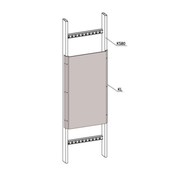 Asennuslevy meka tikashylly KL-200 L=510 pg [1449202]