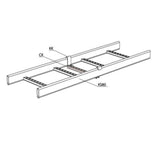 C-konsoli/seinäkannake meka ck tikashylly Asennuskisko L=995 pg [1449621]