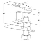 Seinäkiinnitin meka pk tikashylly Kiinnitystarvike PK1 eg [1449631]