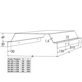 Kaapelitien kansi meka ks tikashylly tikash. SK-150 L=1550 pg [1449711]