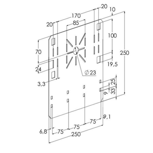 Asennuslevy meka tikashylly KS100 dpa pg [1478135]