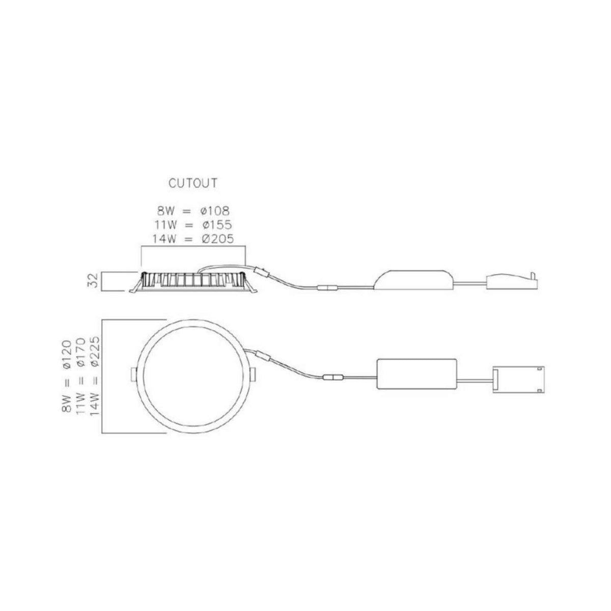 Alasvalo Nvc Maui Ip44 8W 880Lm 3Cct [4126331] |