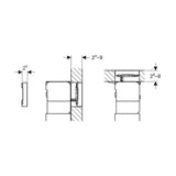 Huuhtelupainike 115.081.SI.1 Geberit Sigma 60 2-HValkoinen lasi 5756313