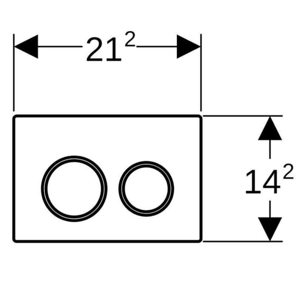 Seinä - WC huuhtelupainike Geberit Omega20 valkoinen/kulta 15.085.KK.1 [5756328] | lvitarvikkeet.fi