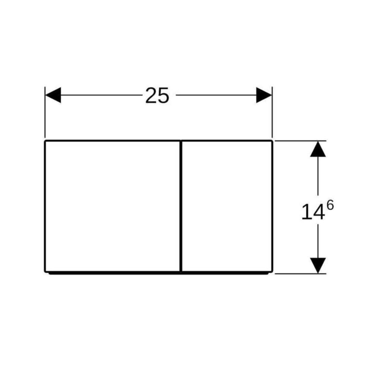 Huuhtelupainike Sigma70 2 - H Square Mattamusta [5756938] |