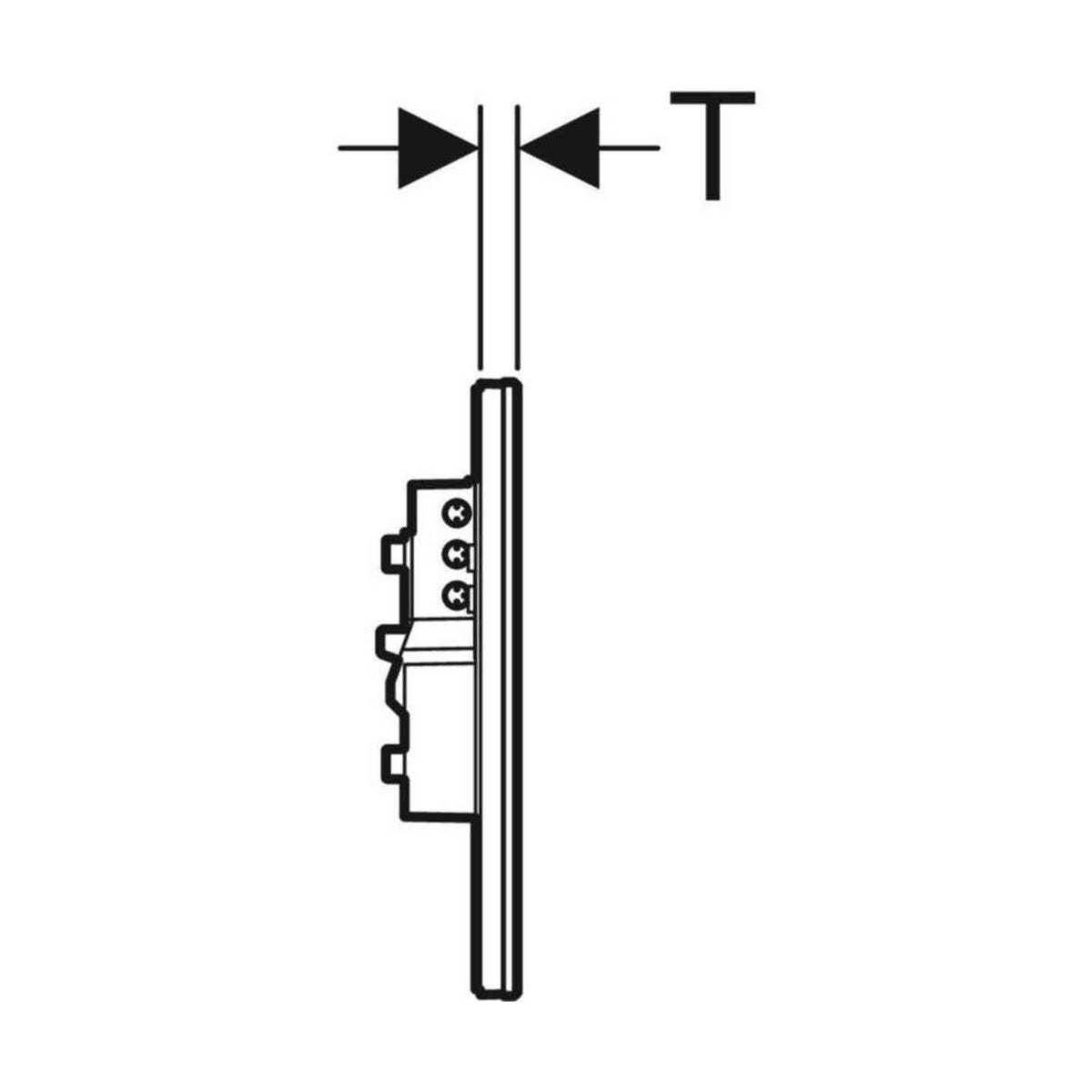 Huuhtelupainike Sigma80 Elekt. 230V 2 - H Peililasi [5756847] |