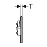 Huuhtelupainike Sigma80 Elekt. 230V 2 - H Peililasi [5756847] |