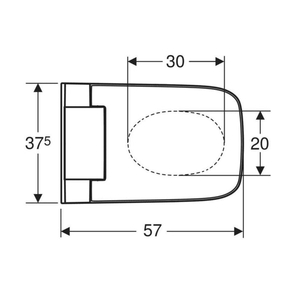 Seinä - Wc Pesevä 146.250.21.1 Sela Square Kro [5671280] |