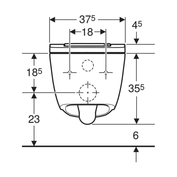Seinä - Wc Pesevä 146.250.01.1 Sela Square Va [5671279] |
