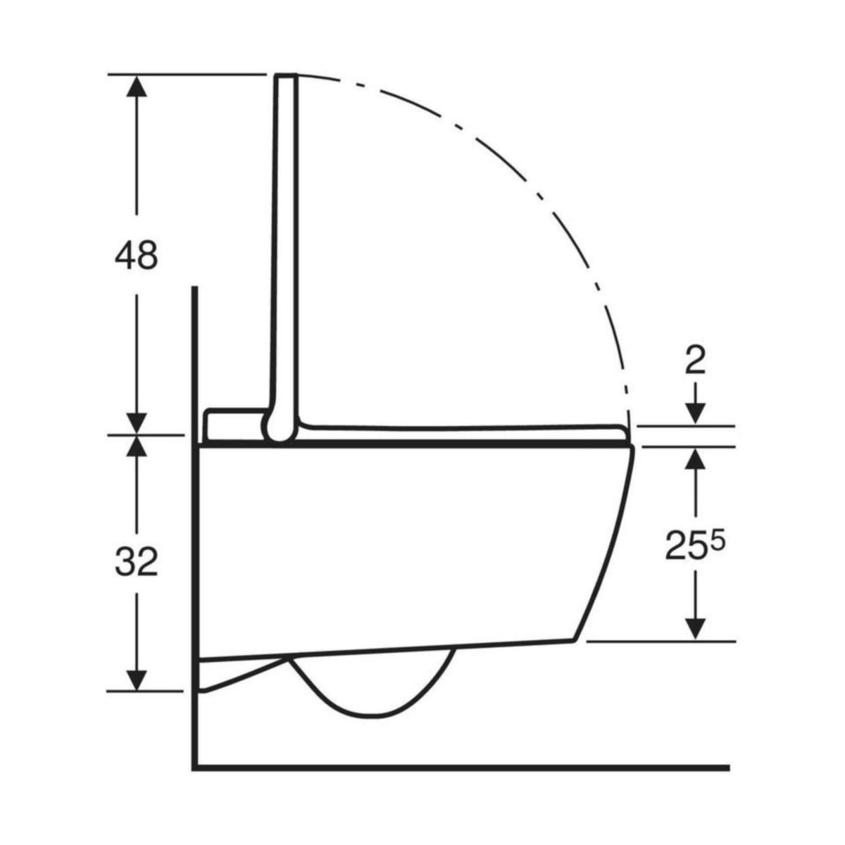 Seinä - Wc Pesevä 146.250.01.1 Sela Square Va [5671279] |