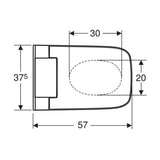 Seinä - Wc Pesevä 146.250.01.1 Sela Square Va [5671279] |