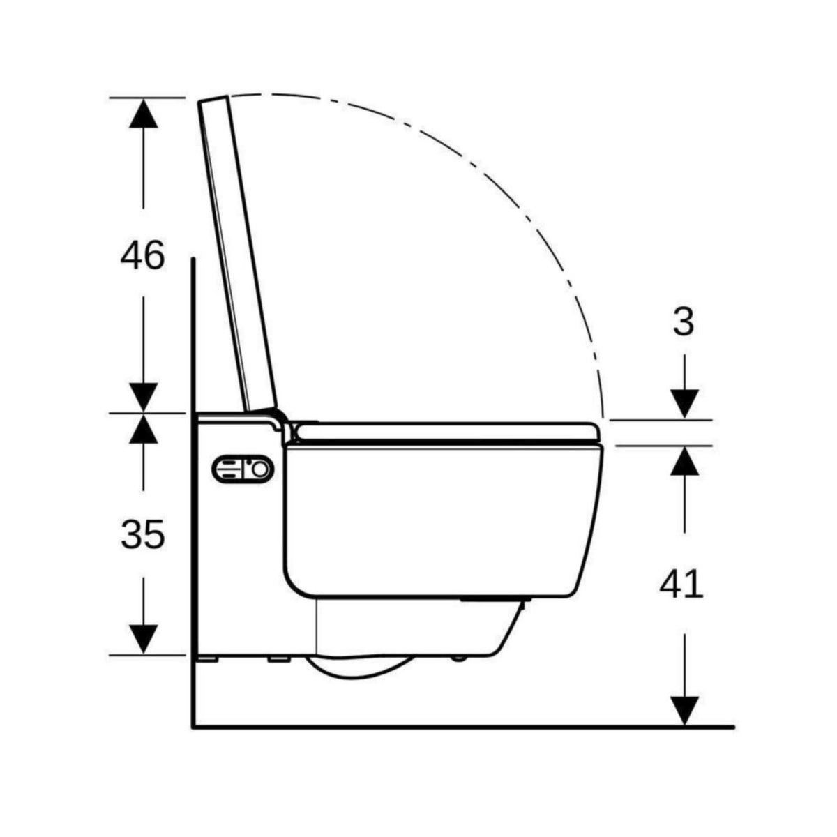 Geberit Seinä - Wc Pesevä 146.200.21.1 Mera Classic Kro [5671203] |