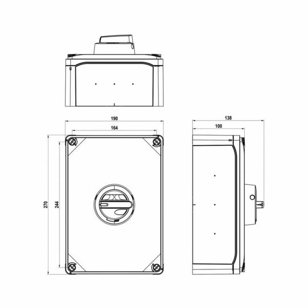 Turvakytkin Väännin Katko Kum 3X80A 400V 45Kw 1No/1Nc [3600502] |