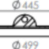 Välikannet ulefos Sisäkansi 500 kehykselle 445 mm NV60081 [3321060]