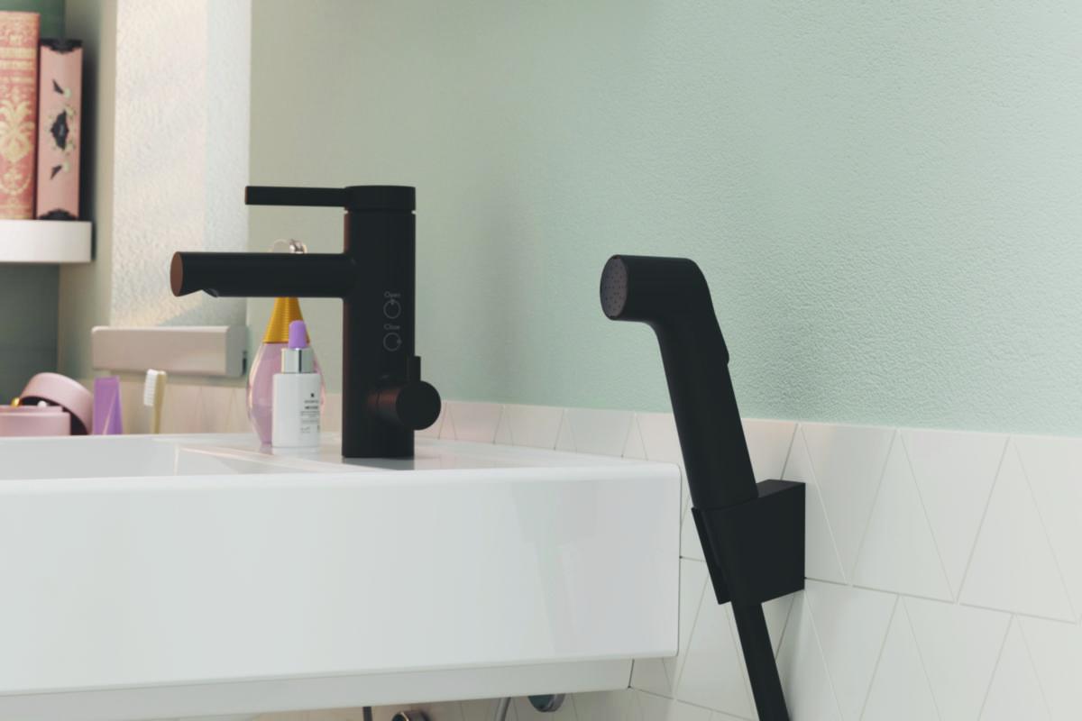 Pesuallashana Hansgrohe 6151036 Zesis Bide Pkv Musta [6151036]