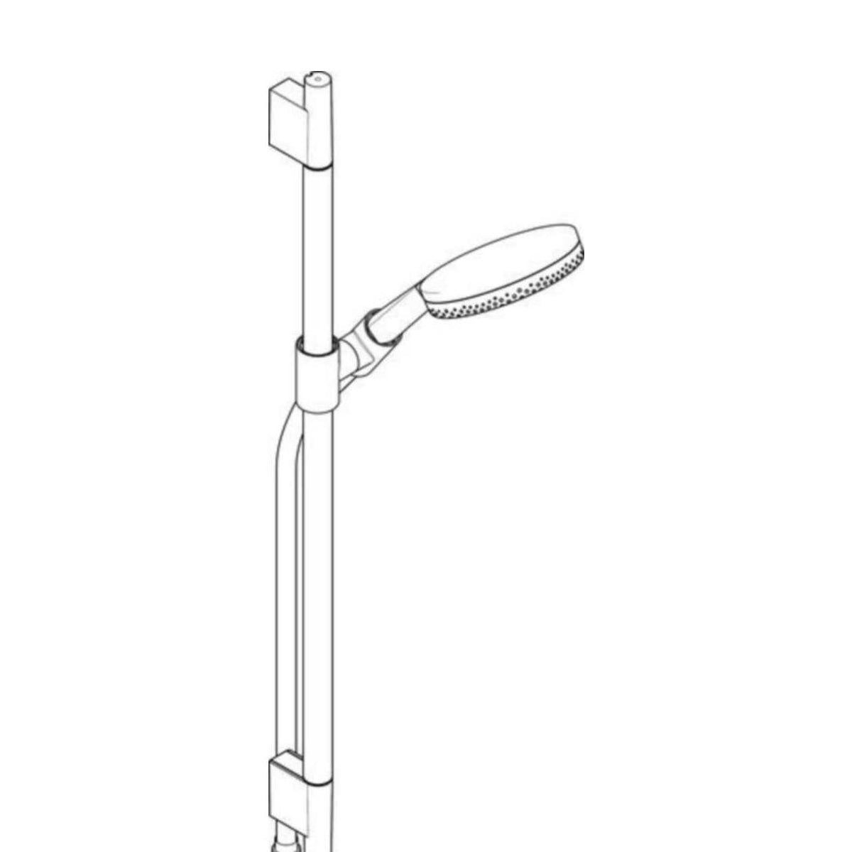 Suihkusetti Hansgrohe 24602670 Rd 3T Eco Unica S Musta [6550403]