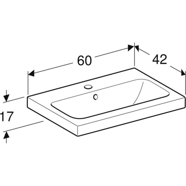 Geberit pesuallas icon light 600x420x170mm valkoinen [5619149]