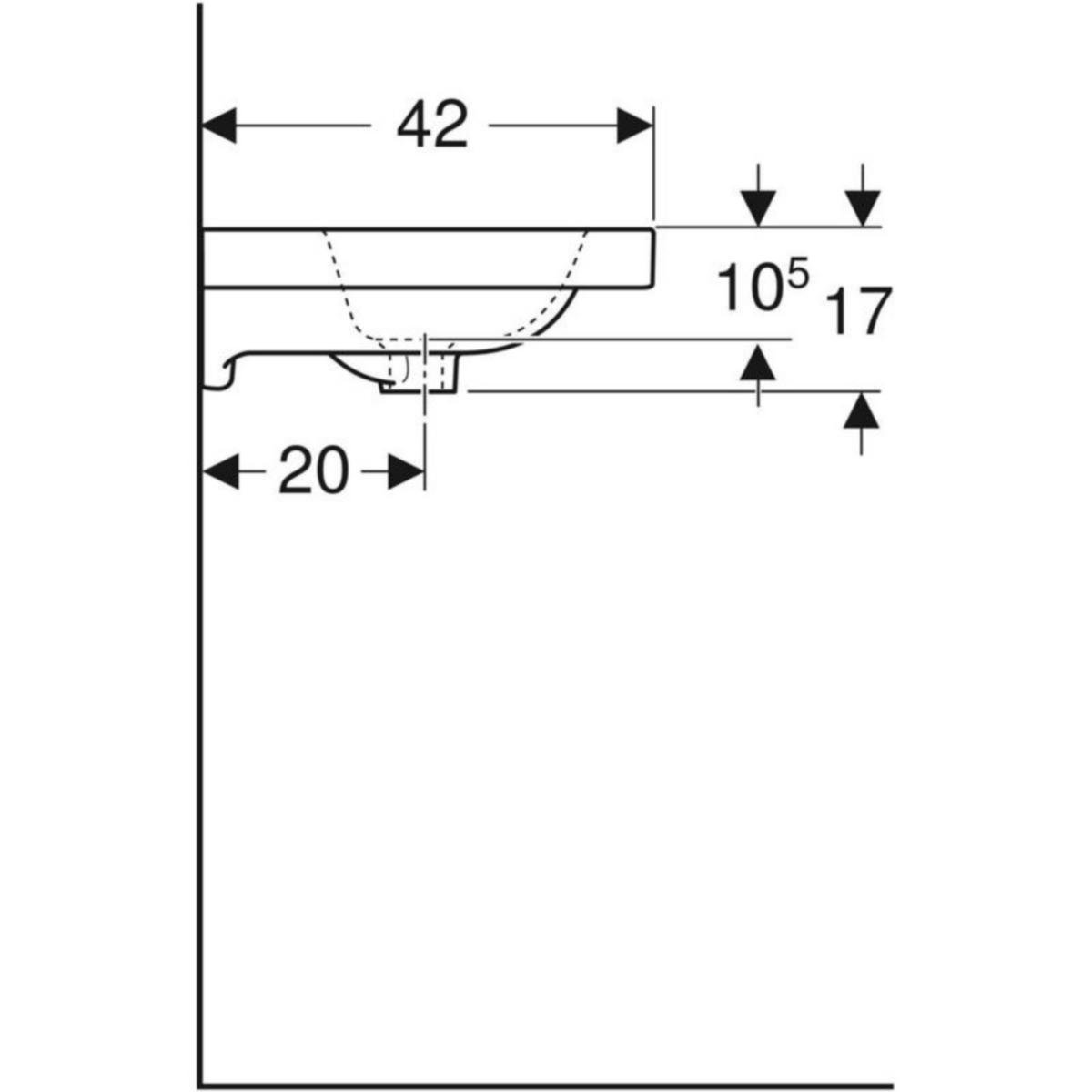 Geberit pesuallas icon light 750x420mm valkoinen [5619157]