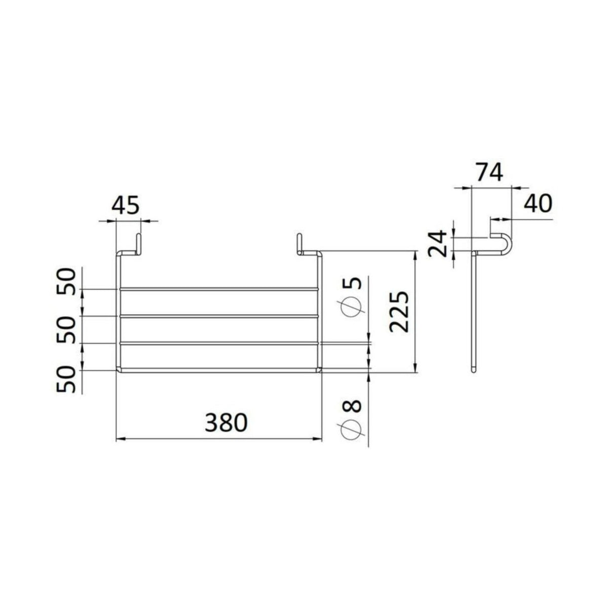 Rej Design Pivo hylly 35, kromi [5488259] |