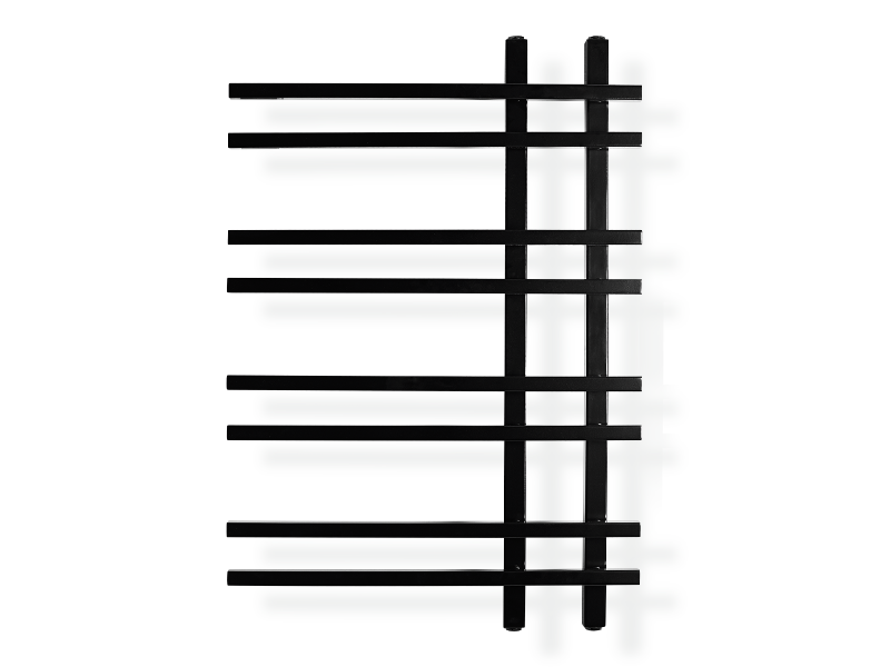 Pyyhekuivain Svedbergs Vento 55x80 cm musta SVB50041 - Fertti.com
