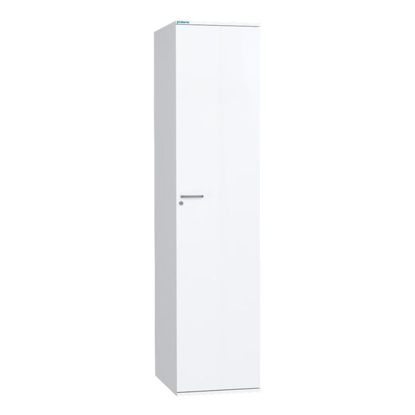 Pyykkikaappi Polaria 400x1700x530 mm oikeakätinen sylinterilukko 2 koria + 2 hyllyä - Fertti.com