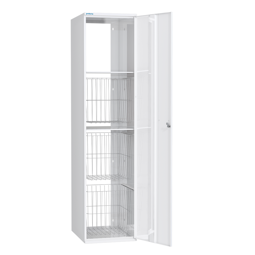 Pyykkikaappi V60304O3 Polaria PYK, kolmella korilla 300/S530 oikea - Fertti.com