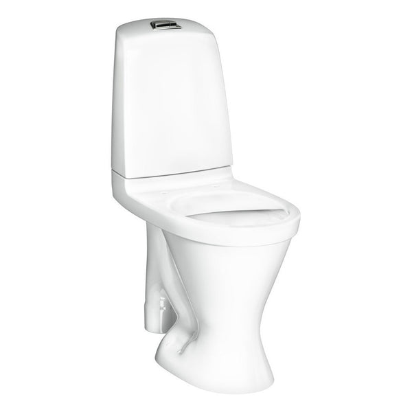WC-istuin Gustavsberg Nautic 1596 2-huuhtelu, korkea, kanneton, HF, S-lukko - Fertti.com