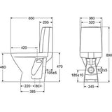 WC-istuin IDO Seven D 35611 Kaksoihuuhtelu - Fertti.com