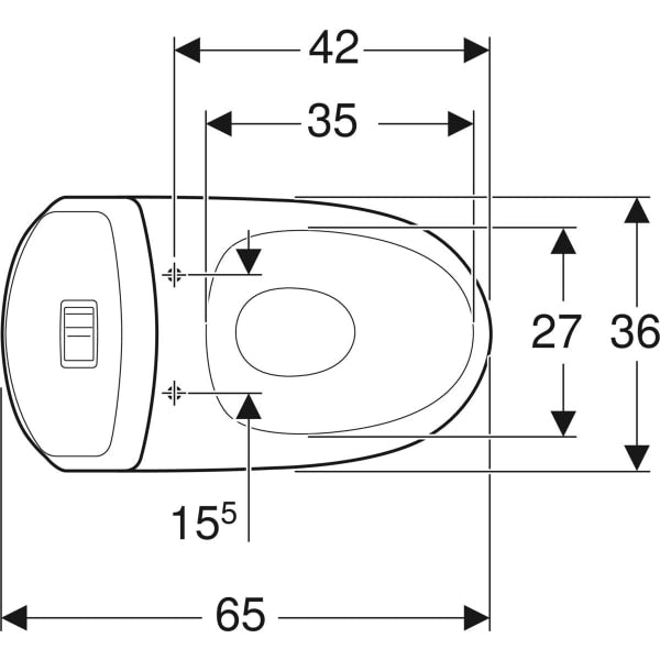 WC-istuin IDO Seven D 38310 Yksitoiminen huuhtelu - Fertti.com