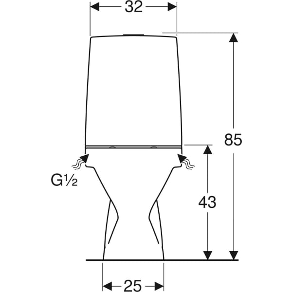 WC-istuin IDO Seven D 38310 Yksitoiminen huuhtelu - Fertti.com