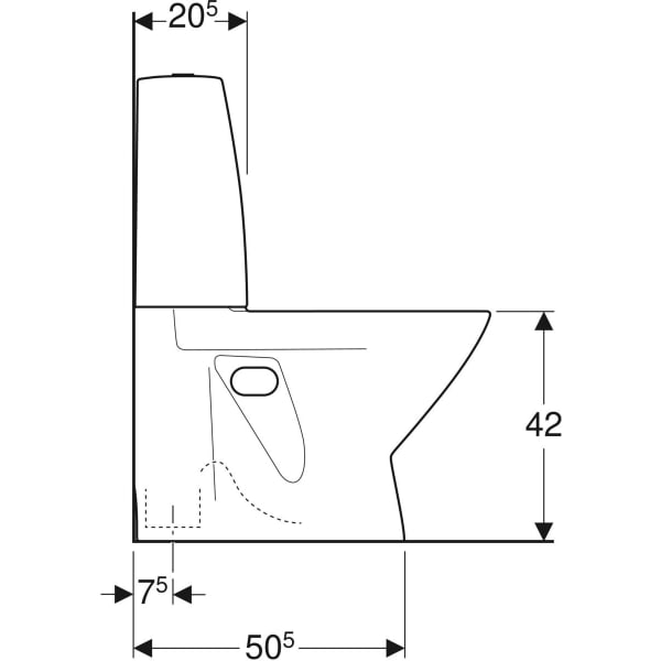 WC-istuin IDO Seven D 38310 Yksitoiminen huuhtelu - Fertti.com